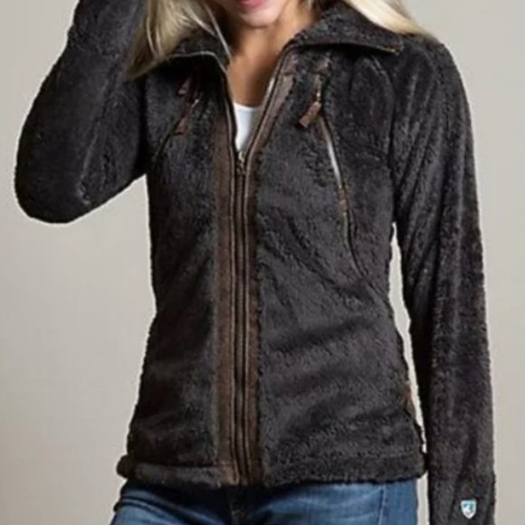 Kuhl Jackets & Blazers - Kuhl Women's Flight Jacket (Raven ) Chocolate Brown Fleece Size  XL